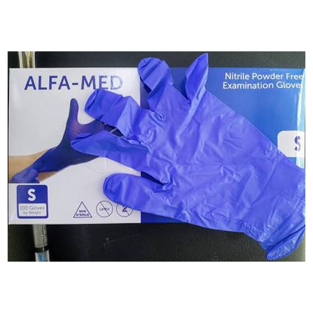 Alfa-med Gloves (Small, Blue)